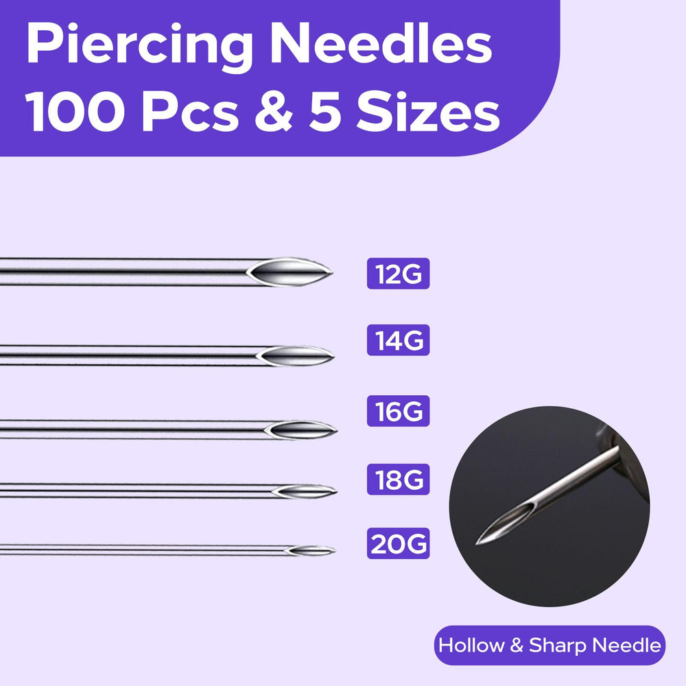 Usiriy 316L hollow-tip needles for smoother piercing experiences