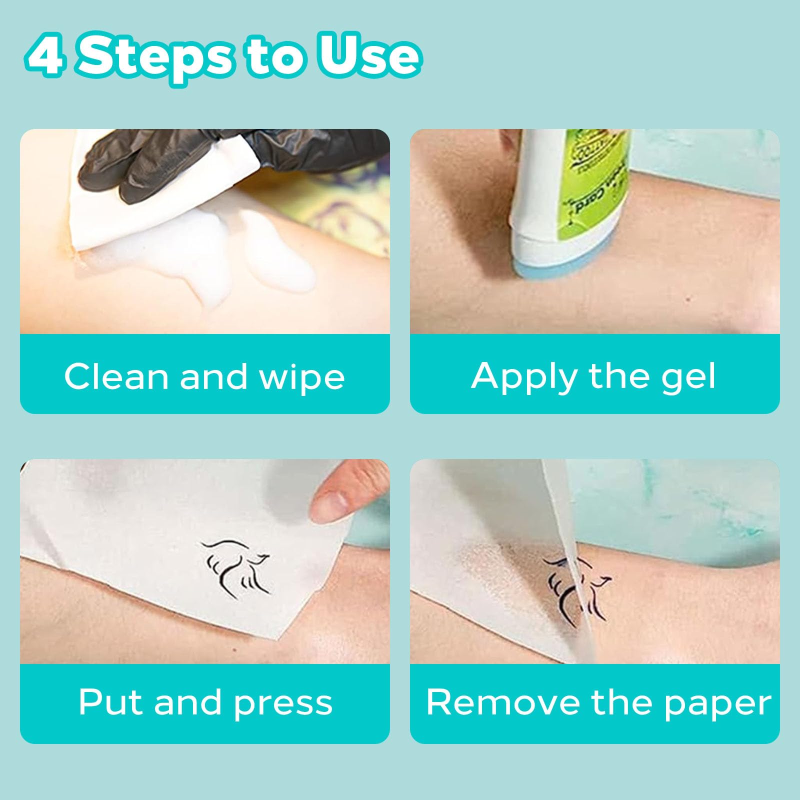 Usiriy grabado nítido y duradero, plantillas claras para tatuaje.
