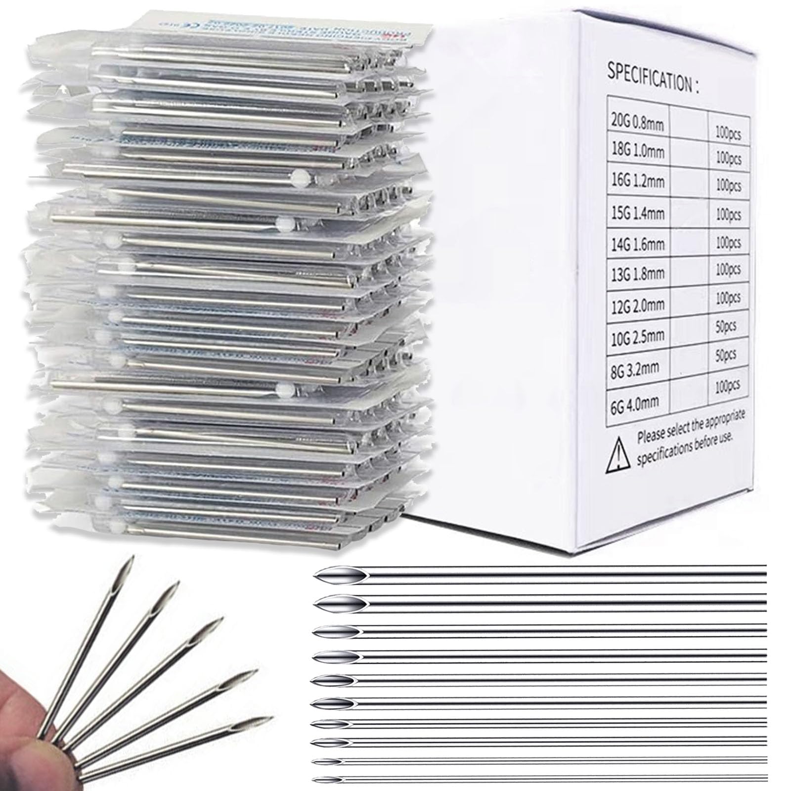 Usiriy piercing needles mixed collection for versatile piercing options