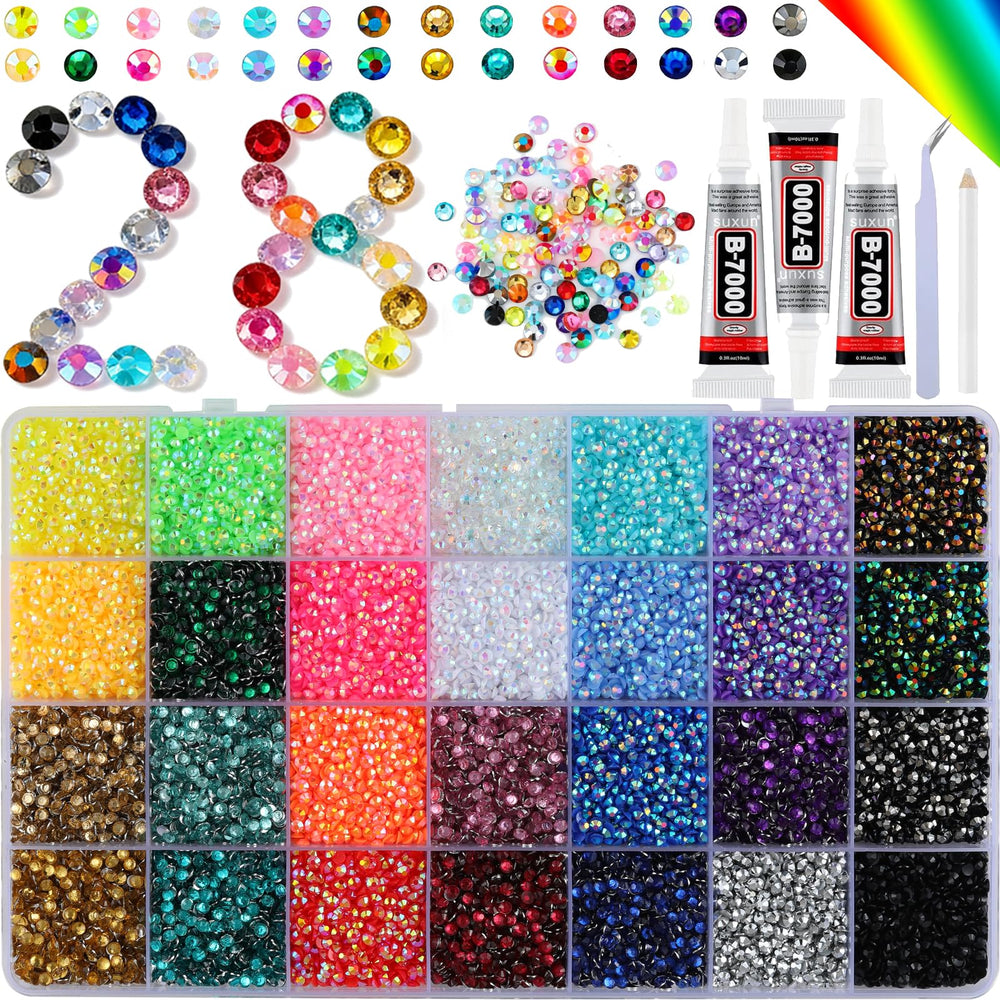 USLVL gemas resina 3mm para uñas, brillo duradero para diseños detallados