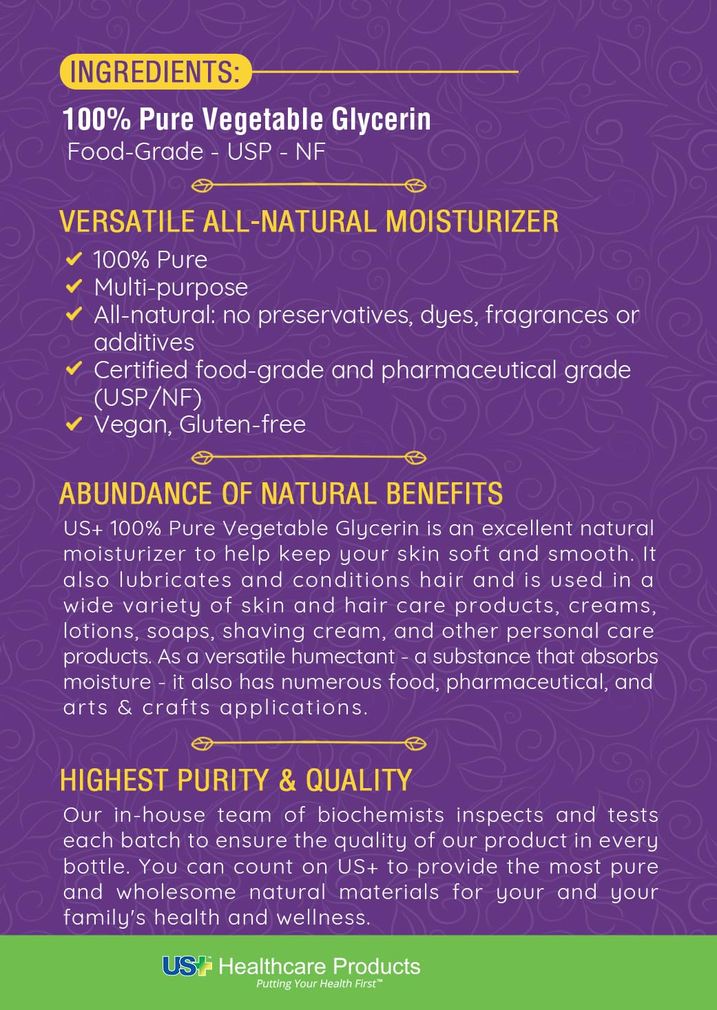 US+ American-made heartland packaging signals domestic sourcing and reliable standards.