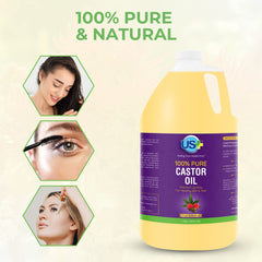 US+ castor oil application close-up for lash and brow care