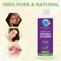 Textura viscosa y neutra de US+ glicerina vegetal para mezclar.
