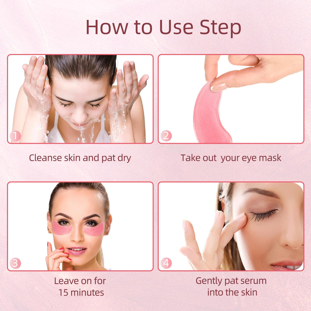 USTELIR parches oculares rosas: ingredientes naturales para nutrición suave
