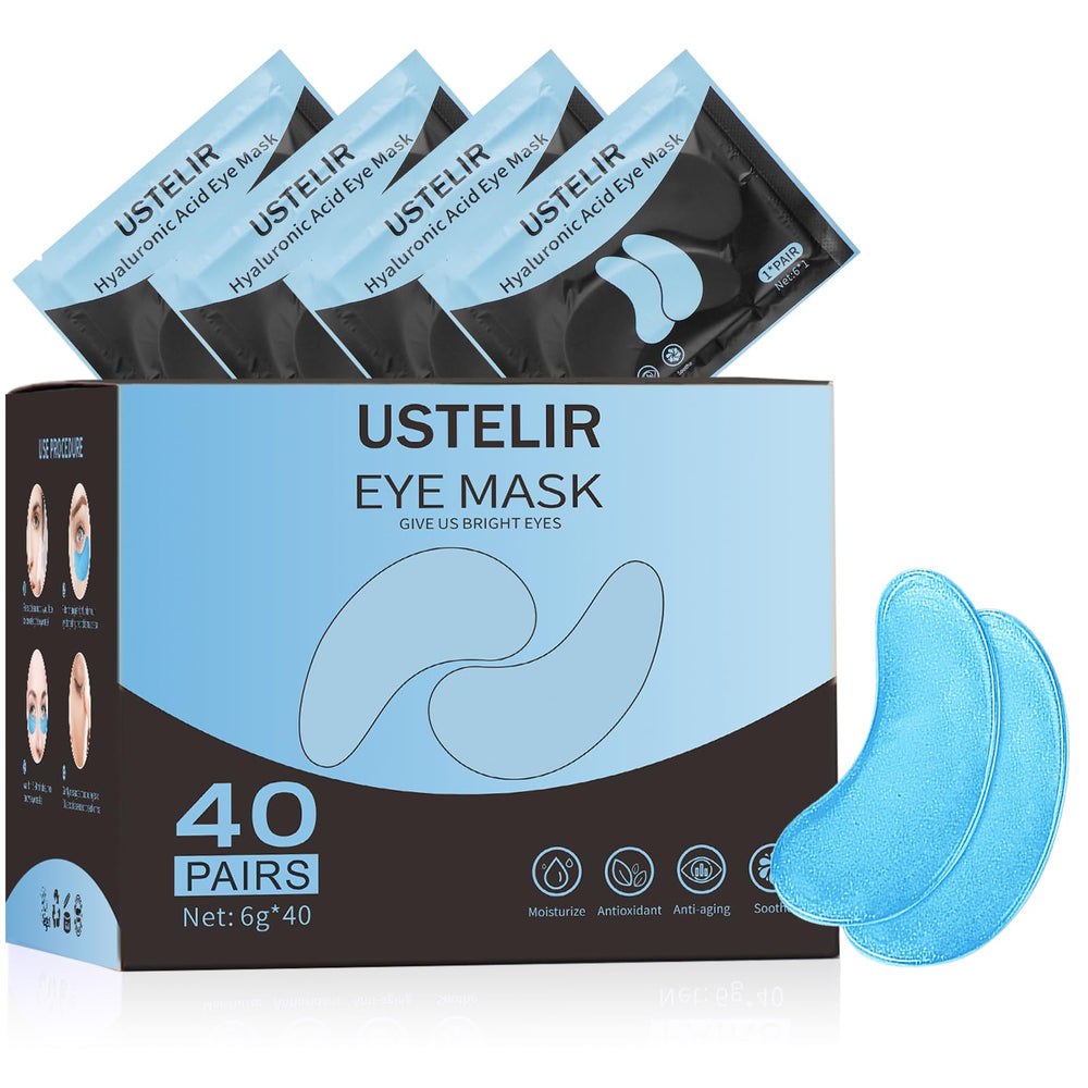 USTELIR parche ocular hidratante para una mirada más fresca.