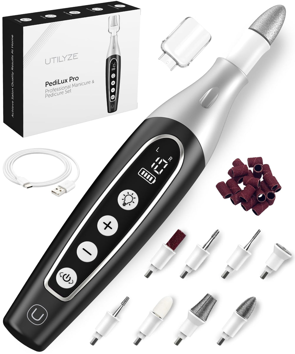 UTILYZE PedLux Pro complete kit for at home nail care and maintenance.