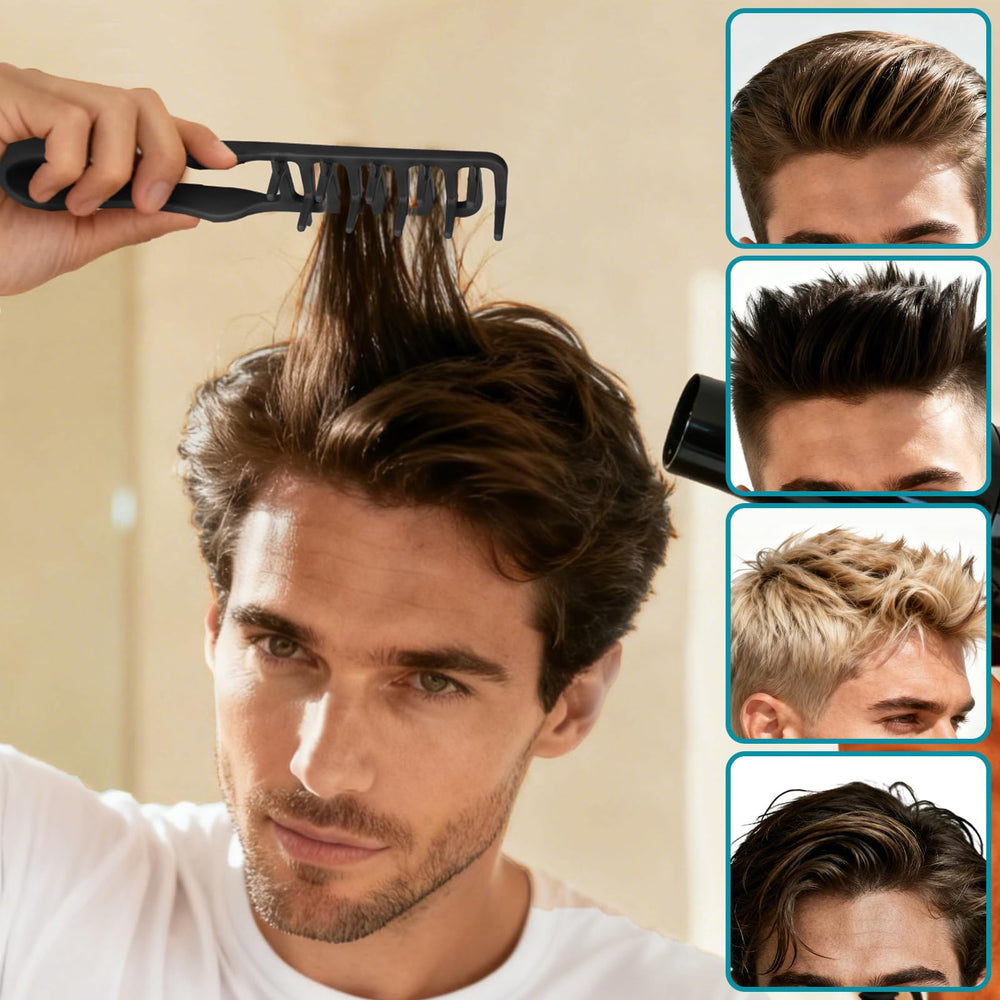 Utmiga Texture Comb wide-tooth teeth detangle without snagging.