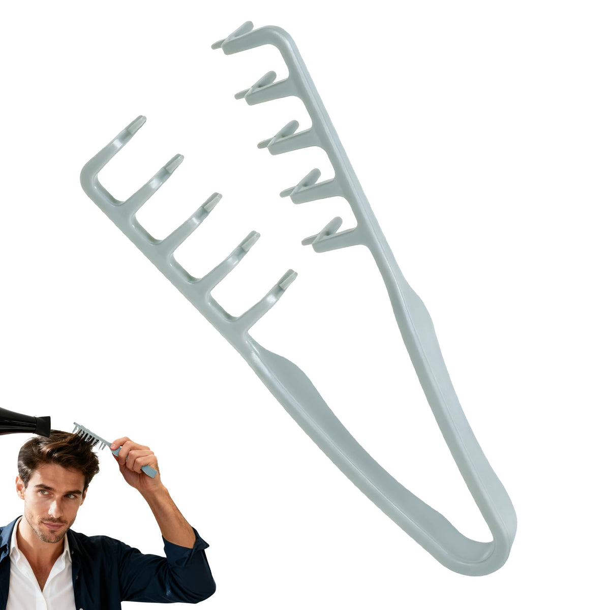Utmiga Texture Comb wide-tooth design for lifted roots