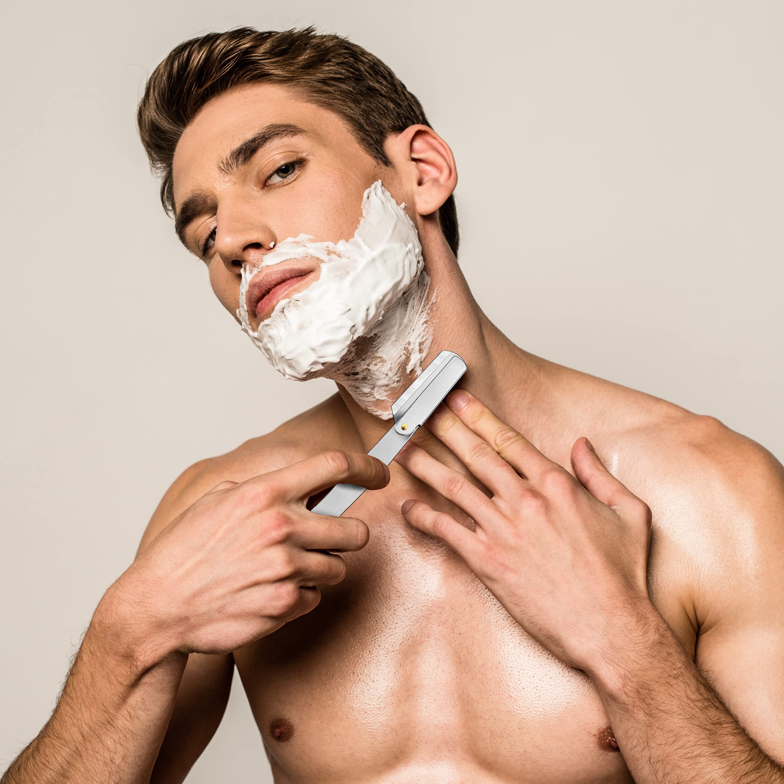 Barber-grade straight edge razor ideal for professional or home use.