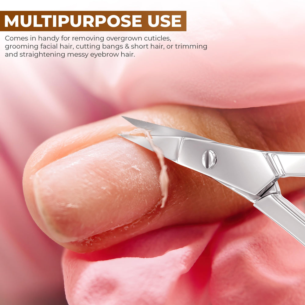 Utopia Care scissors with a comfortable grip and easy disinfection between uses.