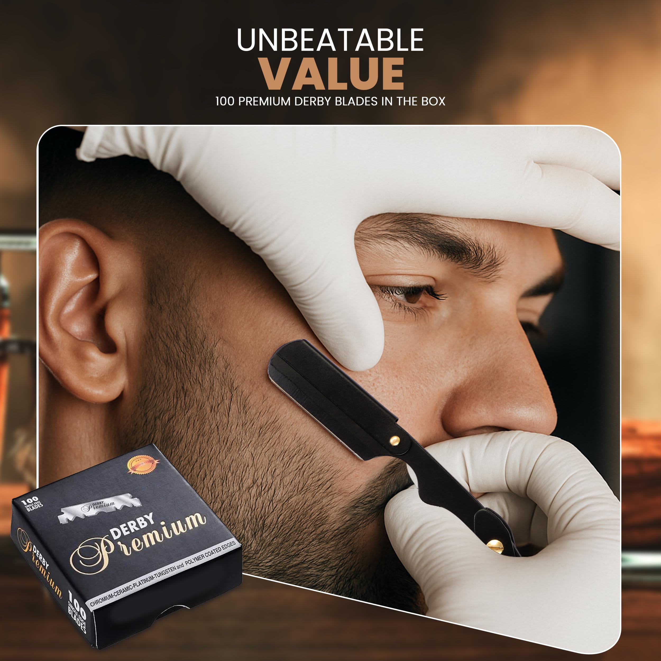 Utopia Care close-shave demonstration highlighting steady motion and control.