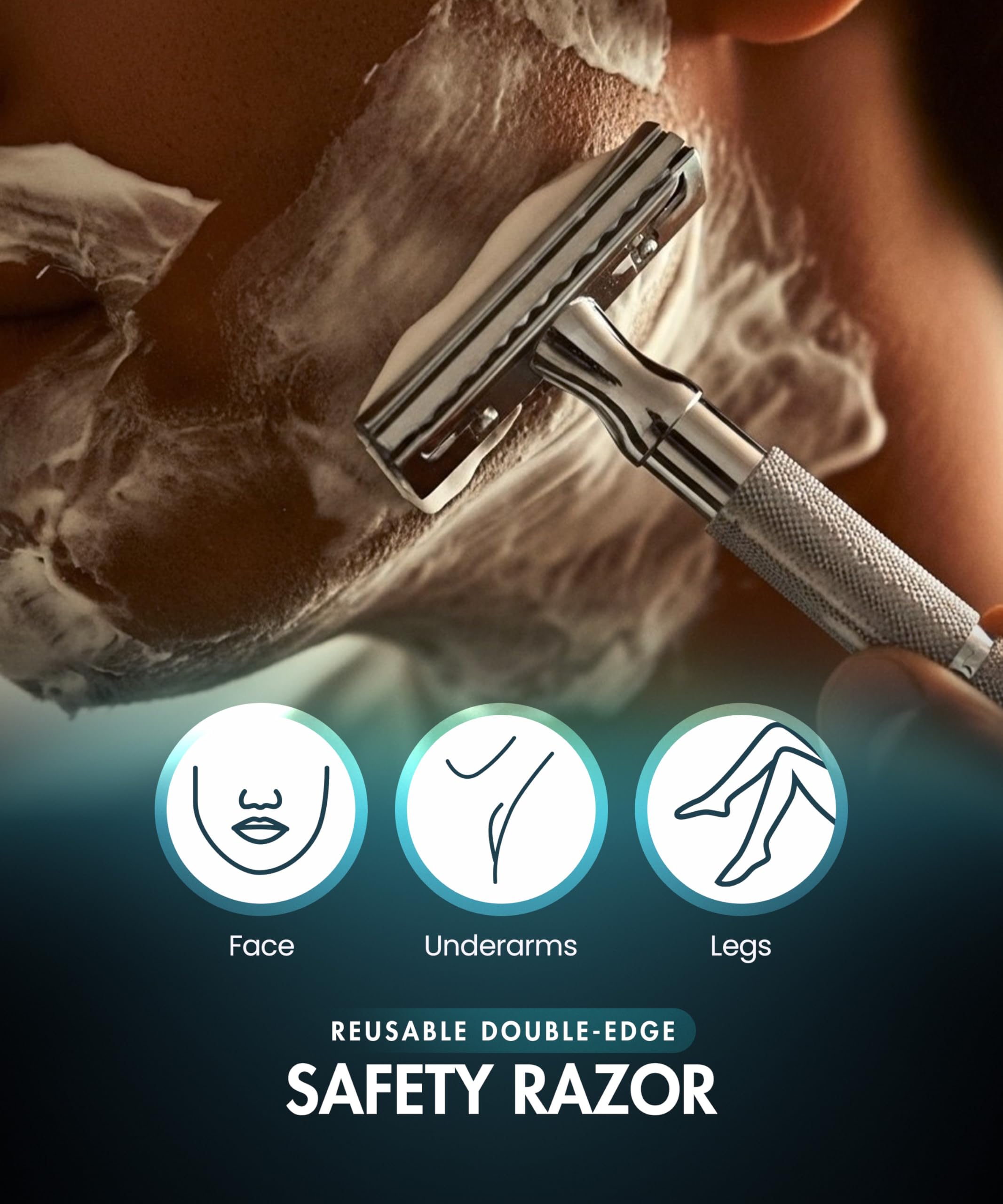 Utopia Care easy attachment blade change for quick maintenance.