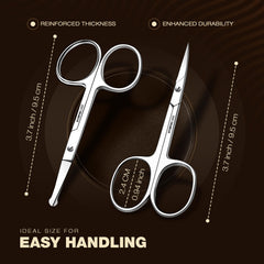 Utopia Care eyebrow scissors rounded tip for safe trimming around eyes
