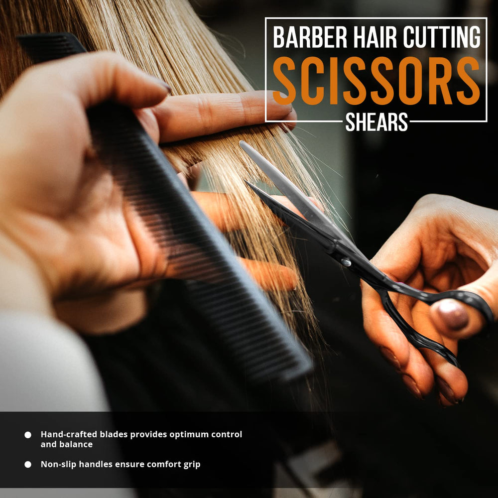 Utopia Care scissors demonstrate versatile cutting for different hair types.