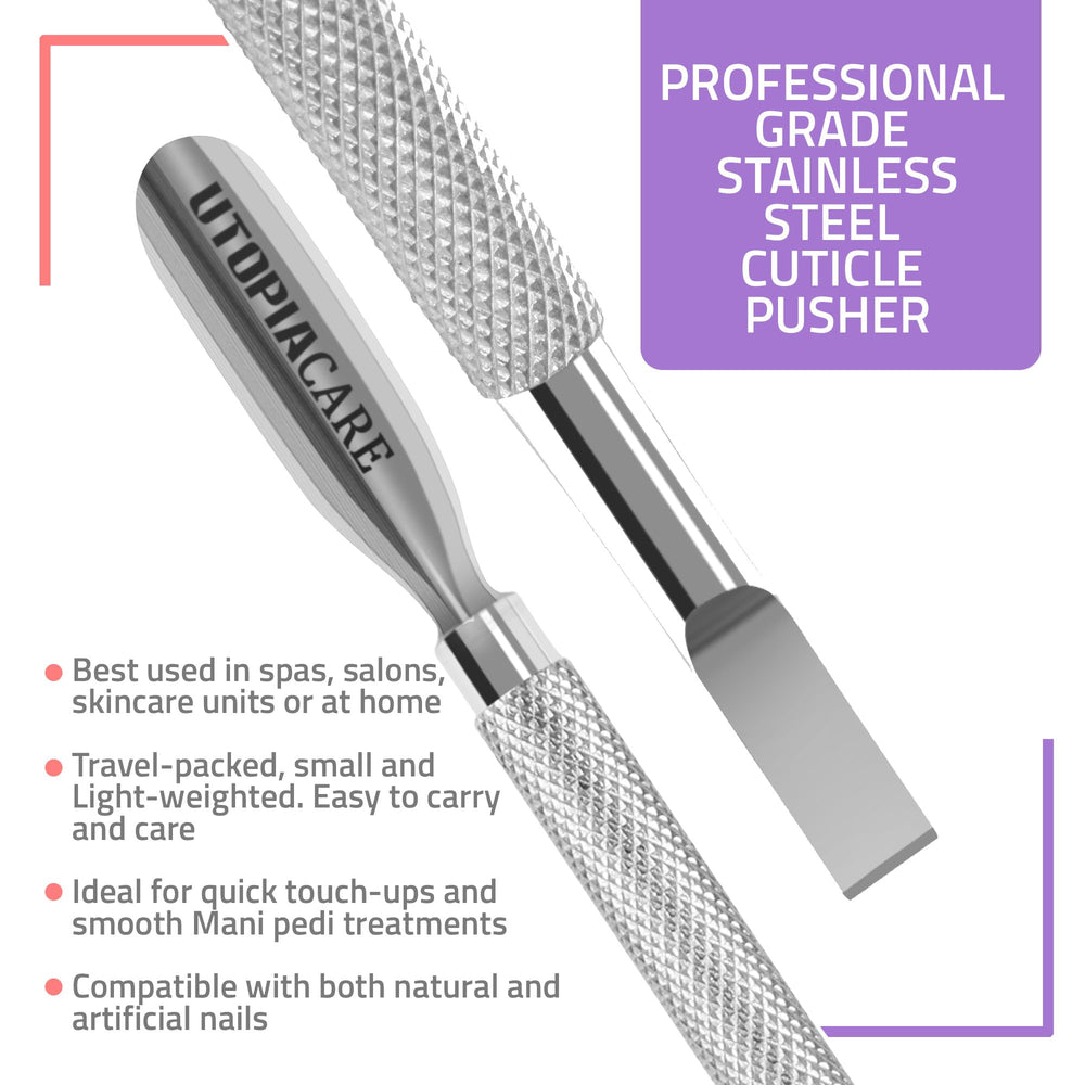 Utopia Care knife-end nail cleaner close-up for cleaning residue