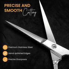Utopia Care salon scissors offer balanced weight for stable, accurate trimming