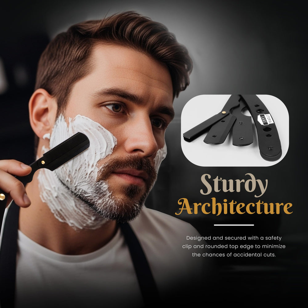 Utopia Care stainless steel razor body delivers durability for daily shaving routines