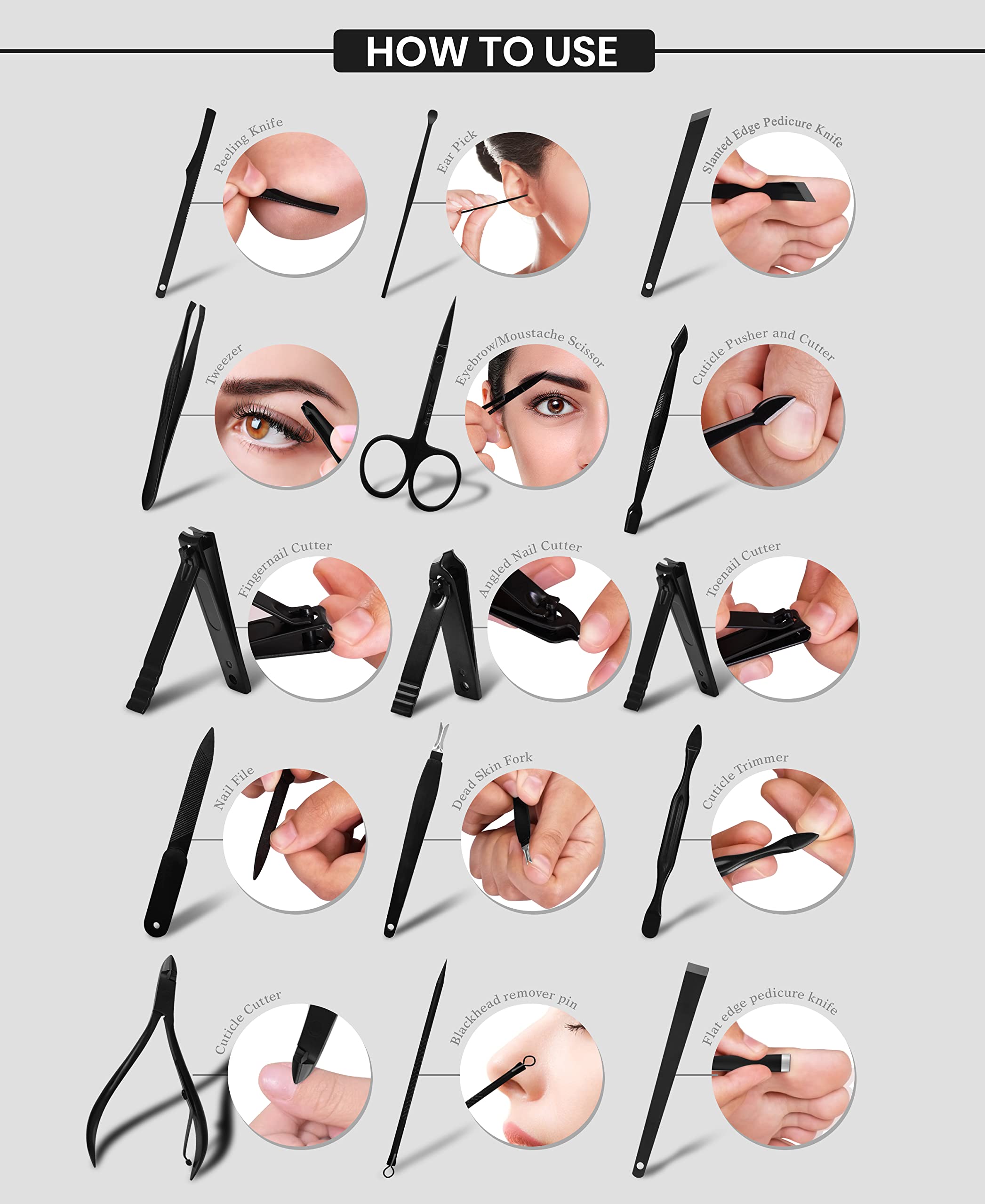 Utopia Care toenail nippers help shape nails smoothly with durable stainless steel and a secure grip.