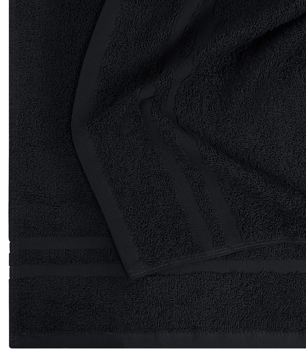 Utopia Towels color retention black towel stays vibrant after washes