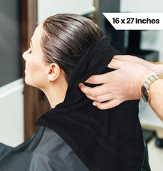 Utopia Towels quick-dry 100% cotton towel in black for fast turnover