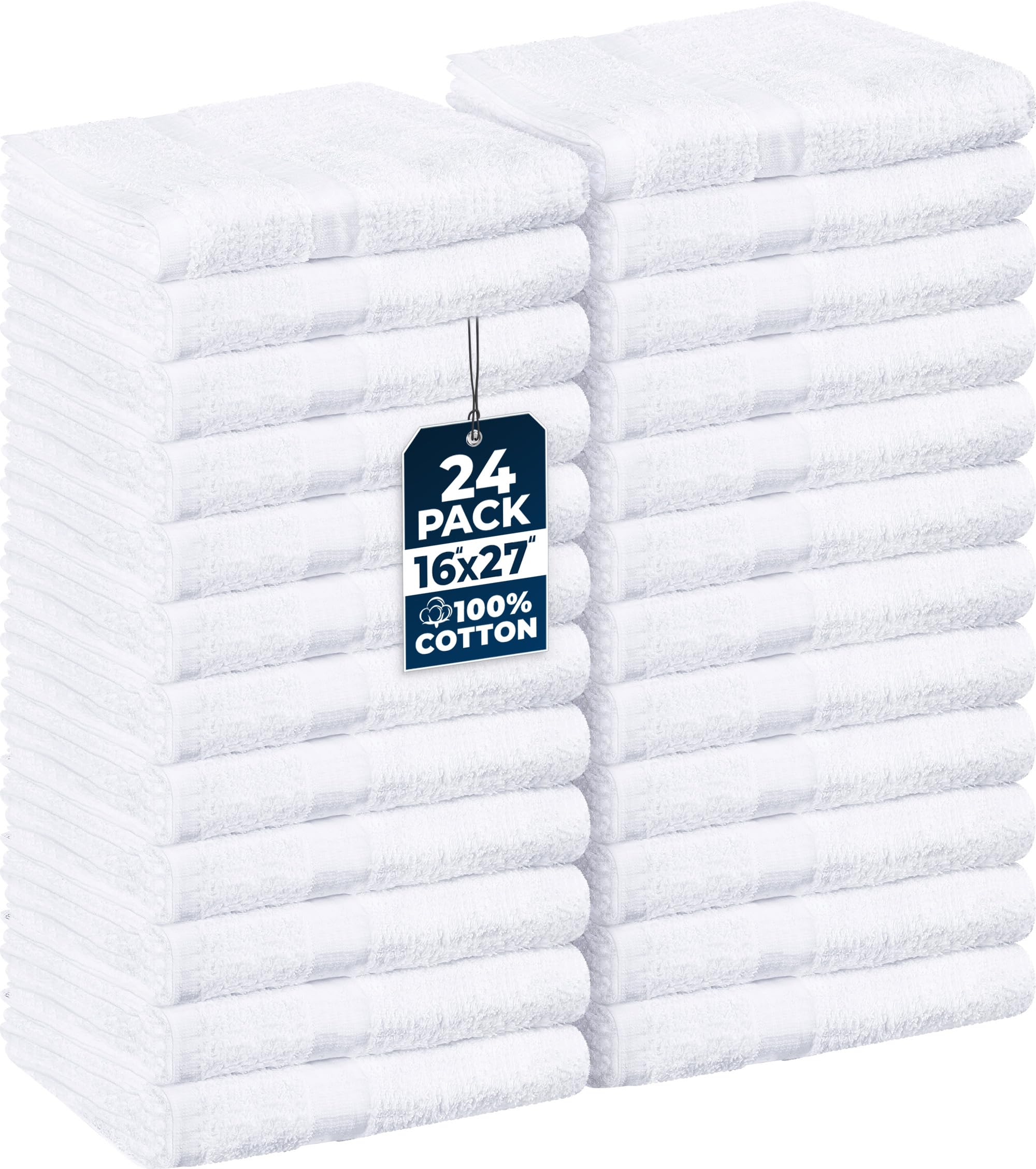 Utopia Towels salon towel 24-pack rolled stack for quick prep in busy settings