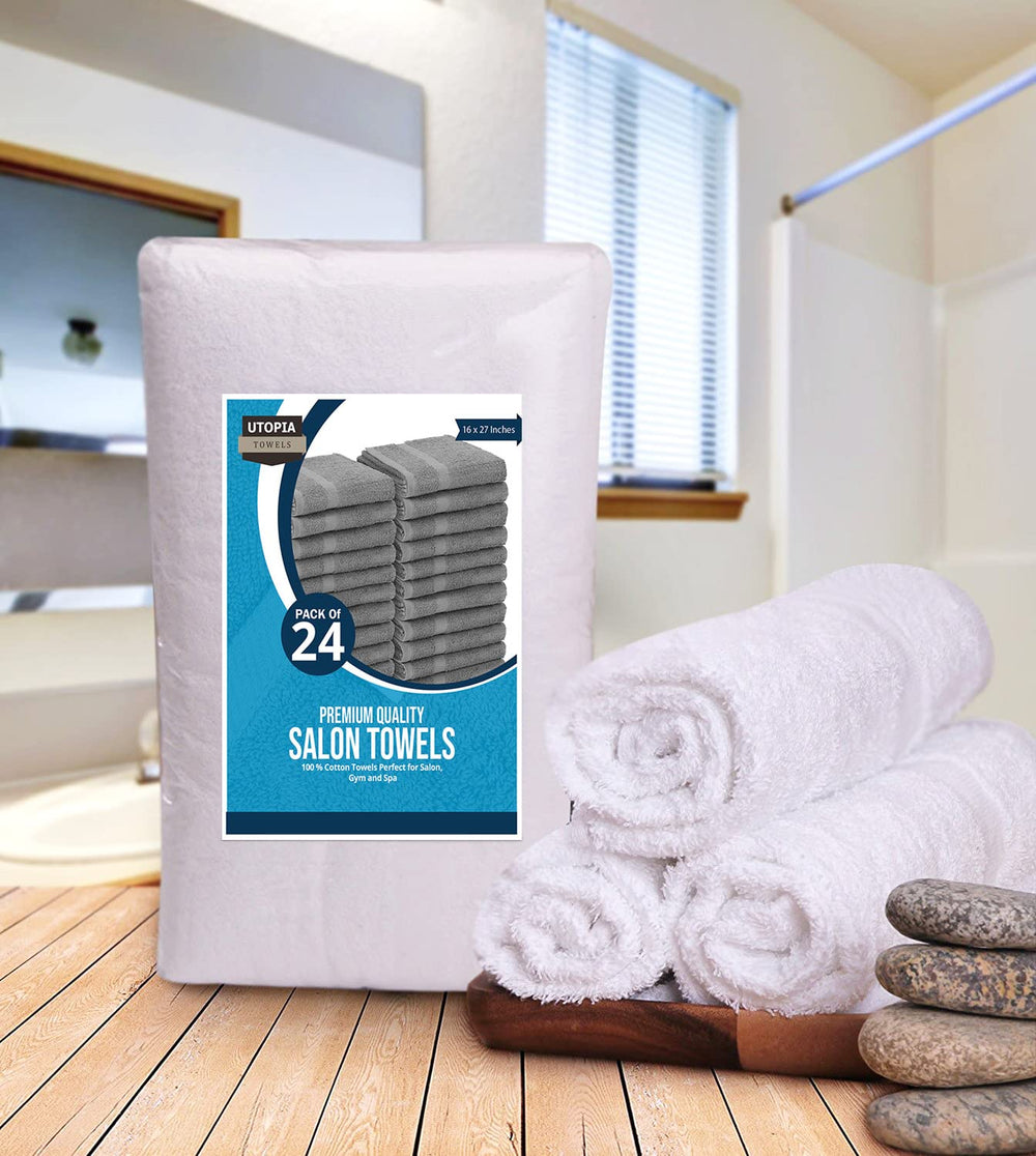 Utopia Towels salon towel 24-pack soft touch fabric provides comfortable handling