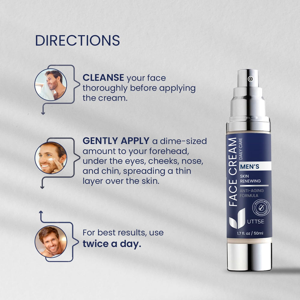 Uttse 6-in-1 cream on a clean display highlighting collagen and hyaluronic acid