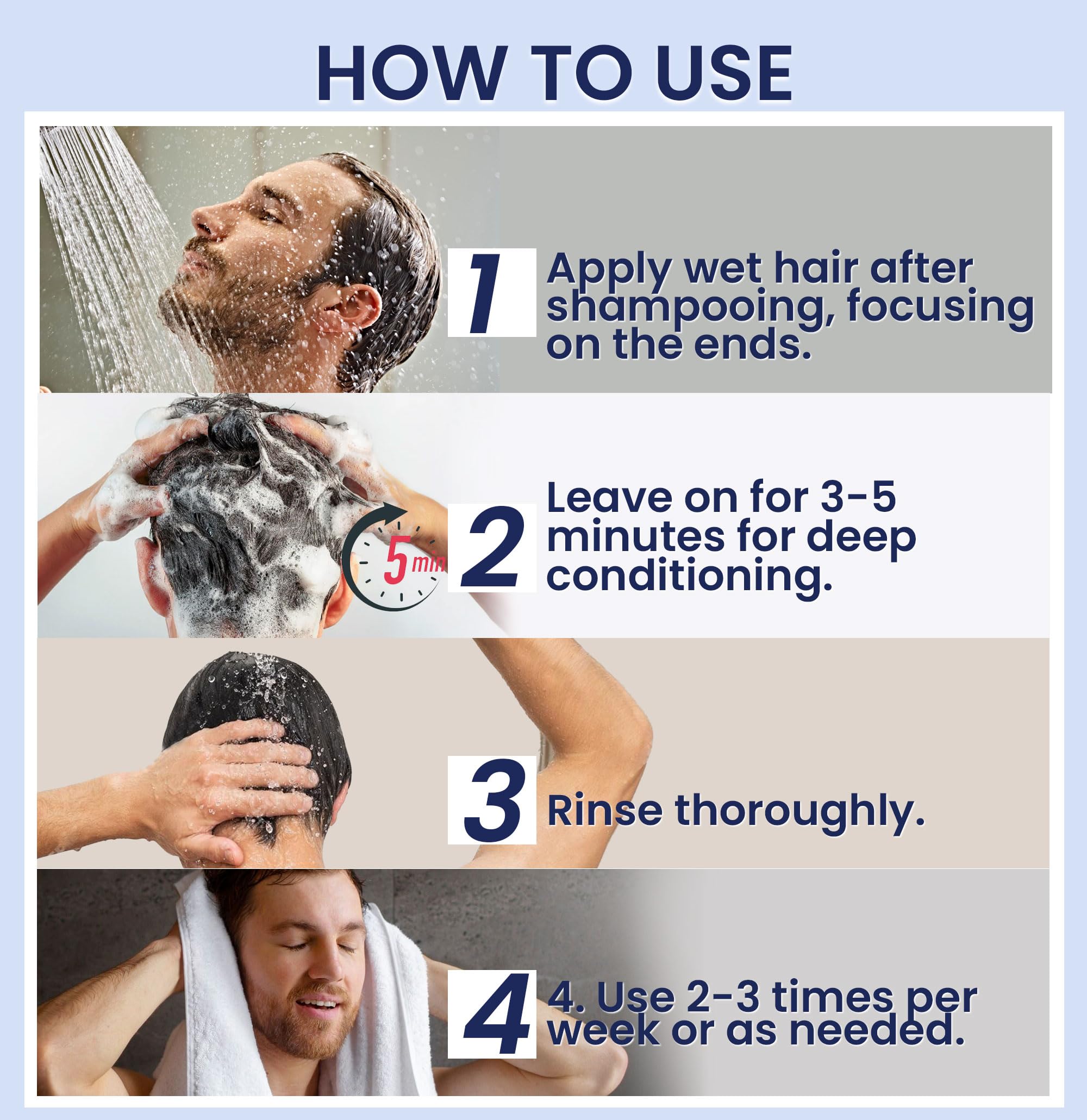 Uttse dark-blue packaging conveys premium feel for men’s grooming routine.