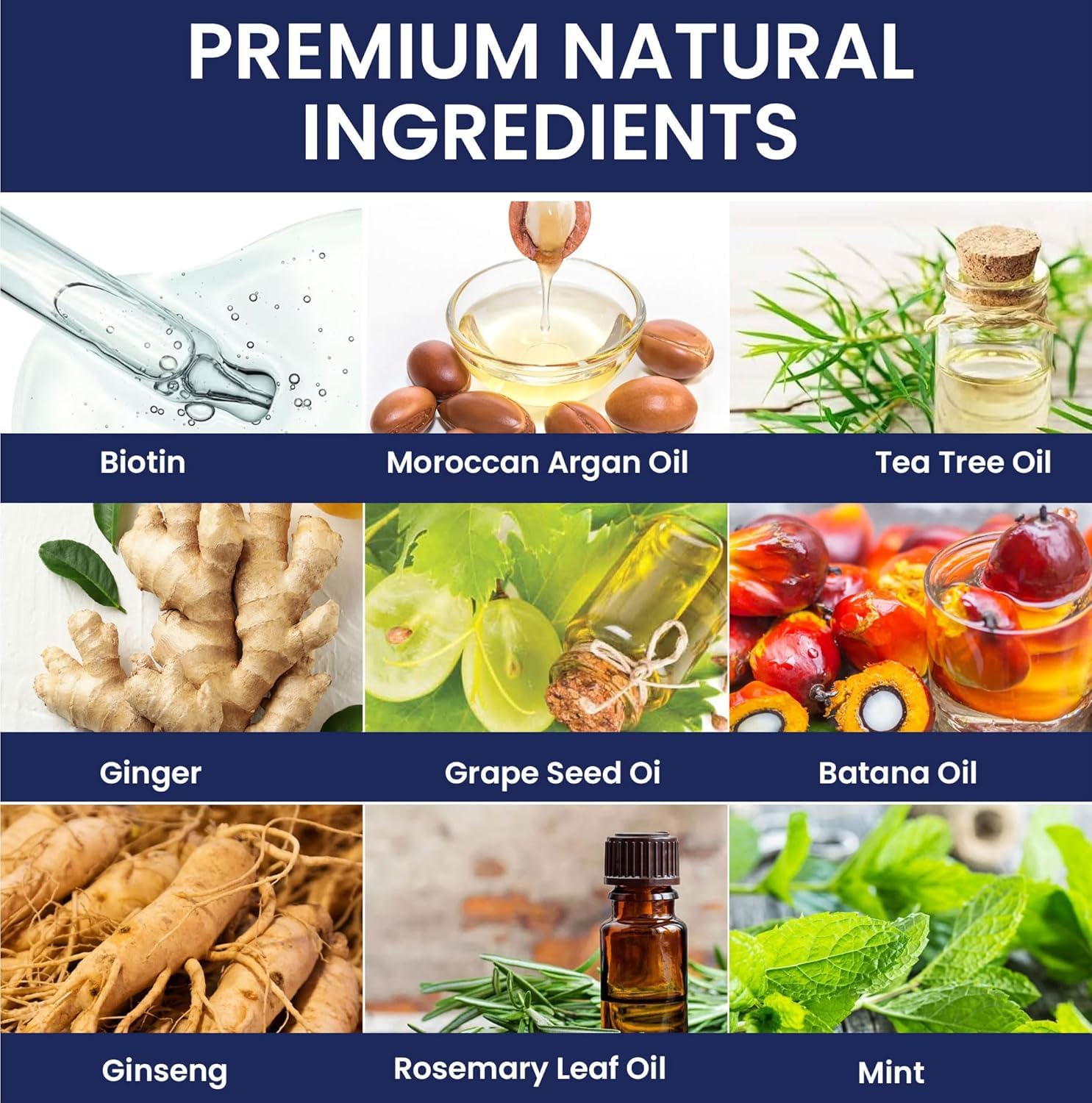 Ingredientes clave: ginseng, árbol de té y romero en Uttse Biotion