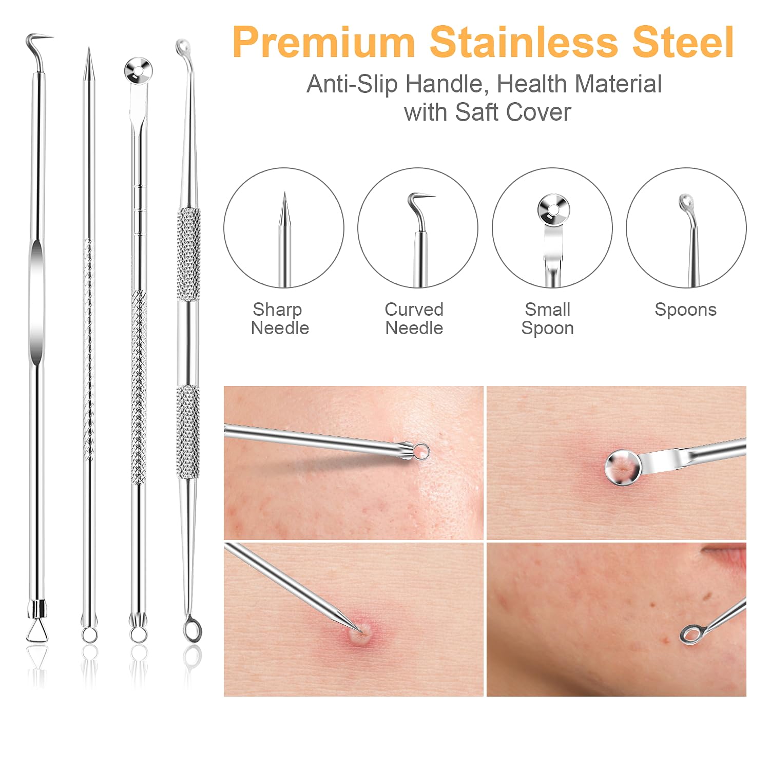 UUBAAR premium 304 stainless steel finish for durable daily skincare.