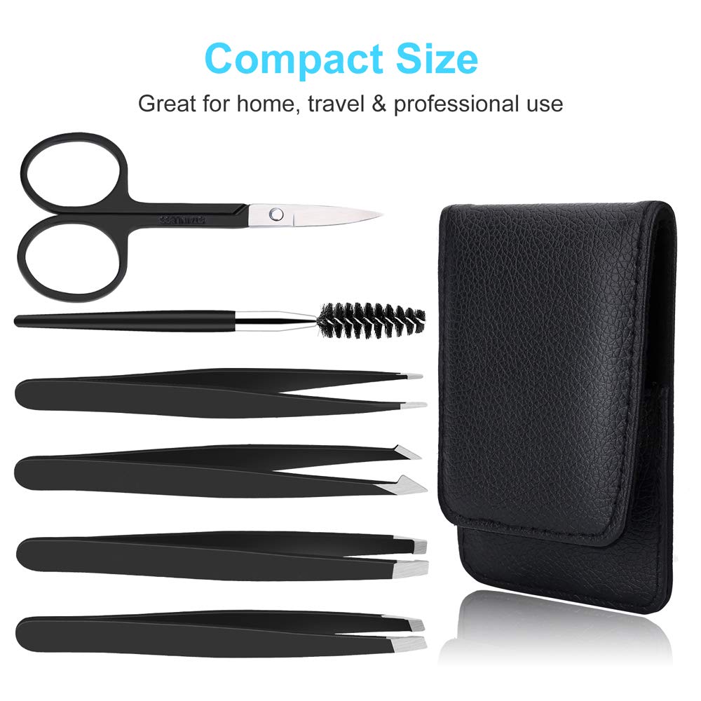 UUBAAR tweezers tips precision close-up for targeted hair removal.