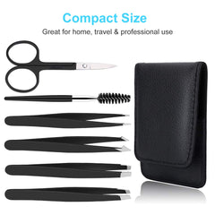 UUBAAR tweezers tips precision close-up for targeted hair removal.