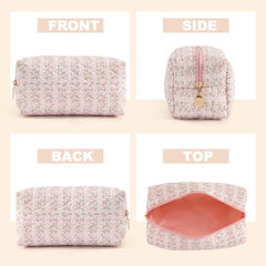 Close-up of smooth zipper closure on UUYUUY makeup bag.