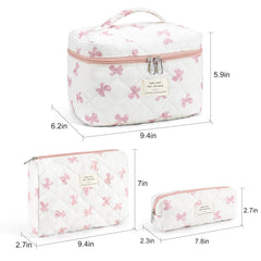 UUYUUY cotton makeup bag with durable stitching for lasting use.
