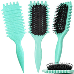 UVZNUMG Curl Defining Brush with gentle bristles reduce pulling during detangling