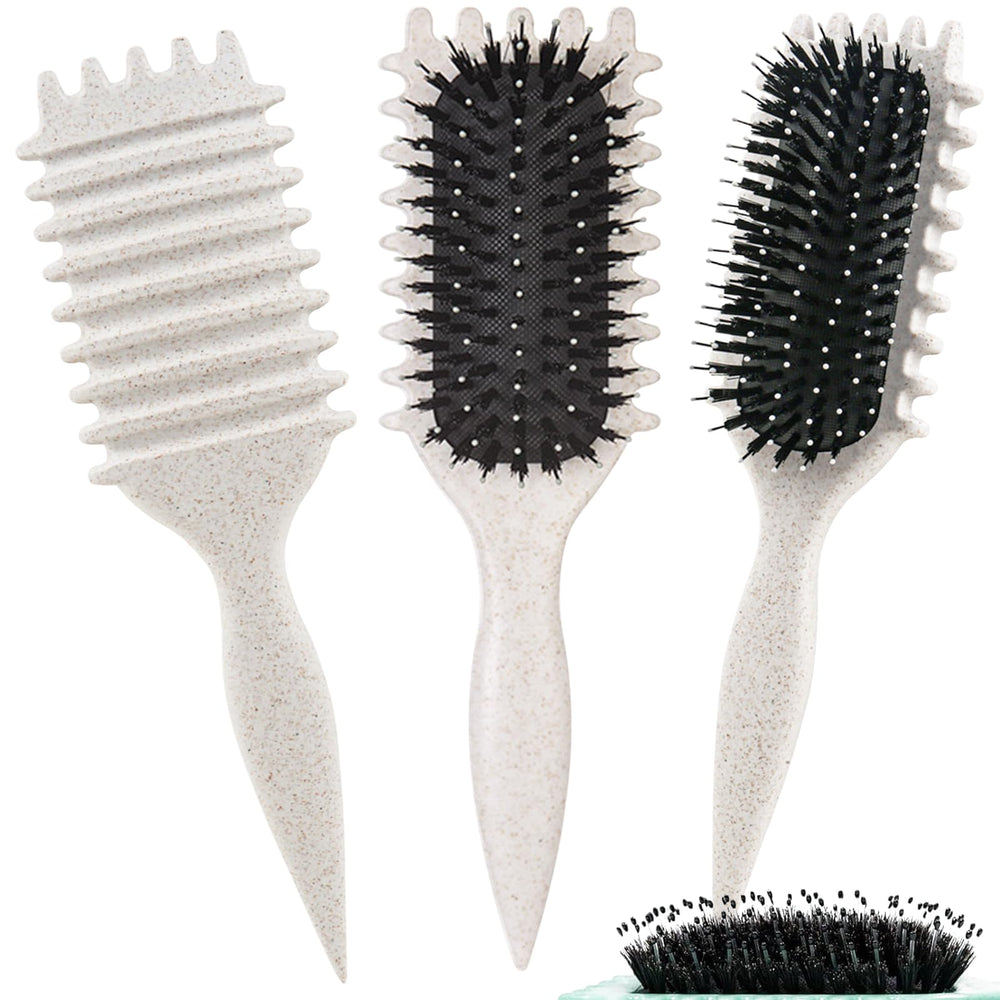 UVZNUMG Curl Defining Brush with soft bristles minimizes snag and breakage