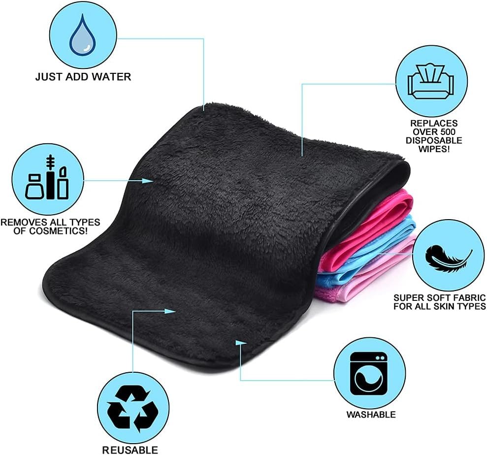 UWEME microfiber close-up shows ultra-soft texture ideal for sensitive skin cleansing.