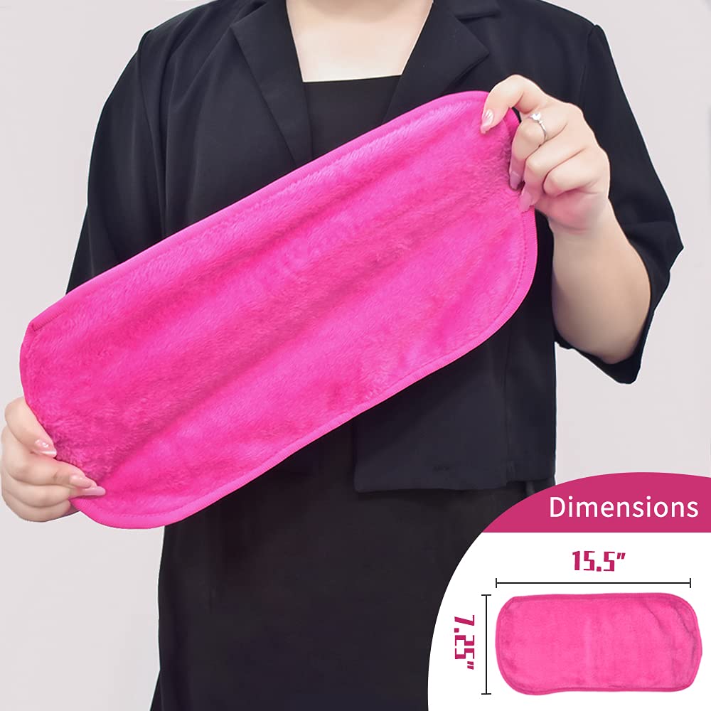 UWEME cloths demonstrate makeup removal with water, gentle on skin and quick wipe away.