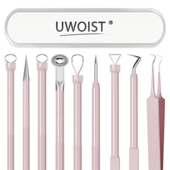 UWOIST pimple popper tool kit with 5 pieces for at-home acne care