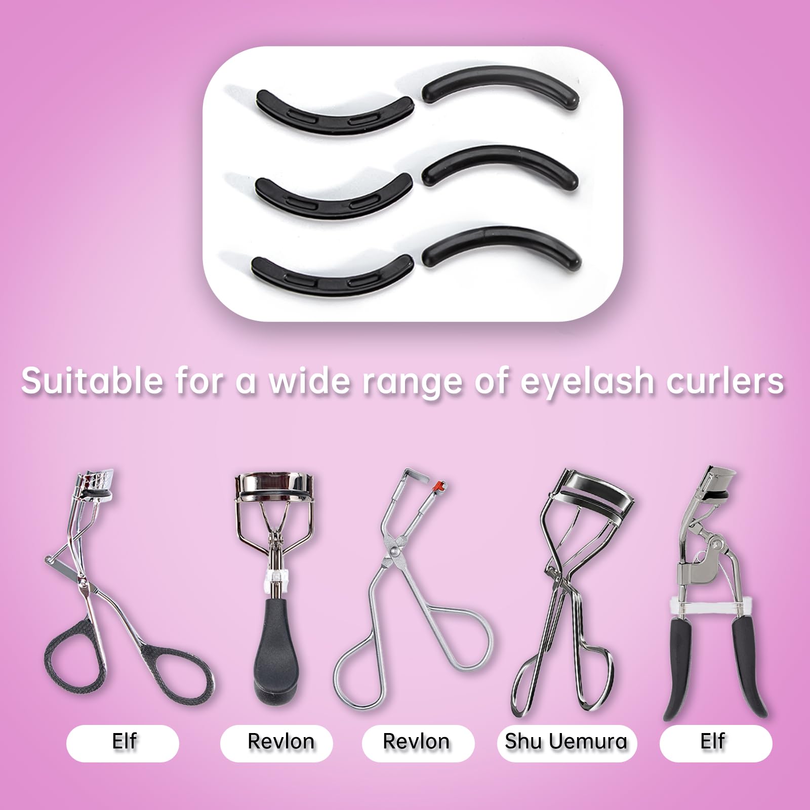 UXIETIN curved-design refill pad demonstrates precise curling without lash pinching