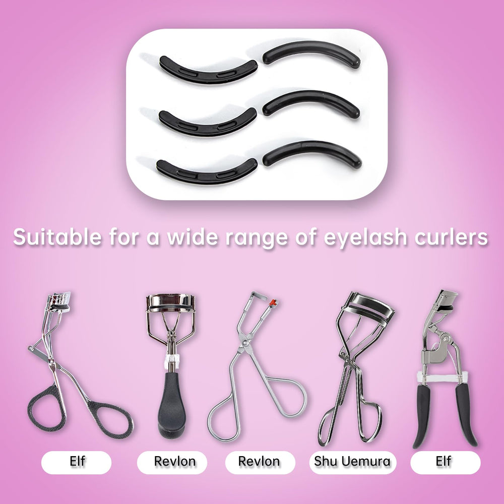 UXIETIN curved-design refill pad demonstrates precise curling without lash pinching