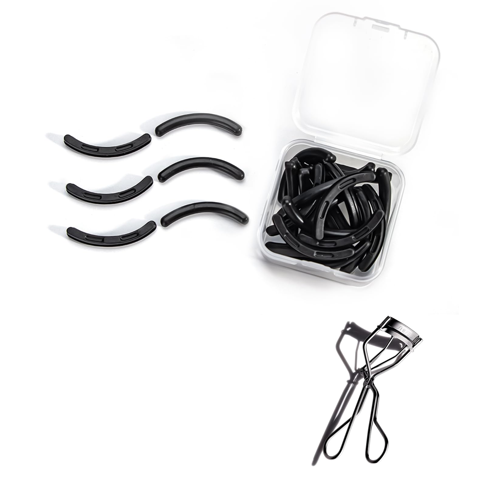 UXIETIN eyelash curler refill 24pcs box for easy daily replacements and neat storage