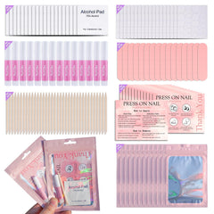 Uyolaxed disposable nail kit packaging in pink for portable professional prep