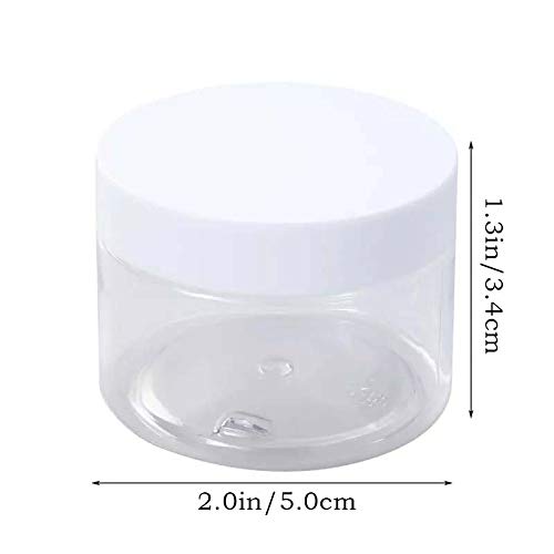 Uyuxxu wide-mouth clear jar with white lid for easy filling.