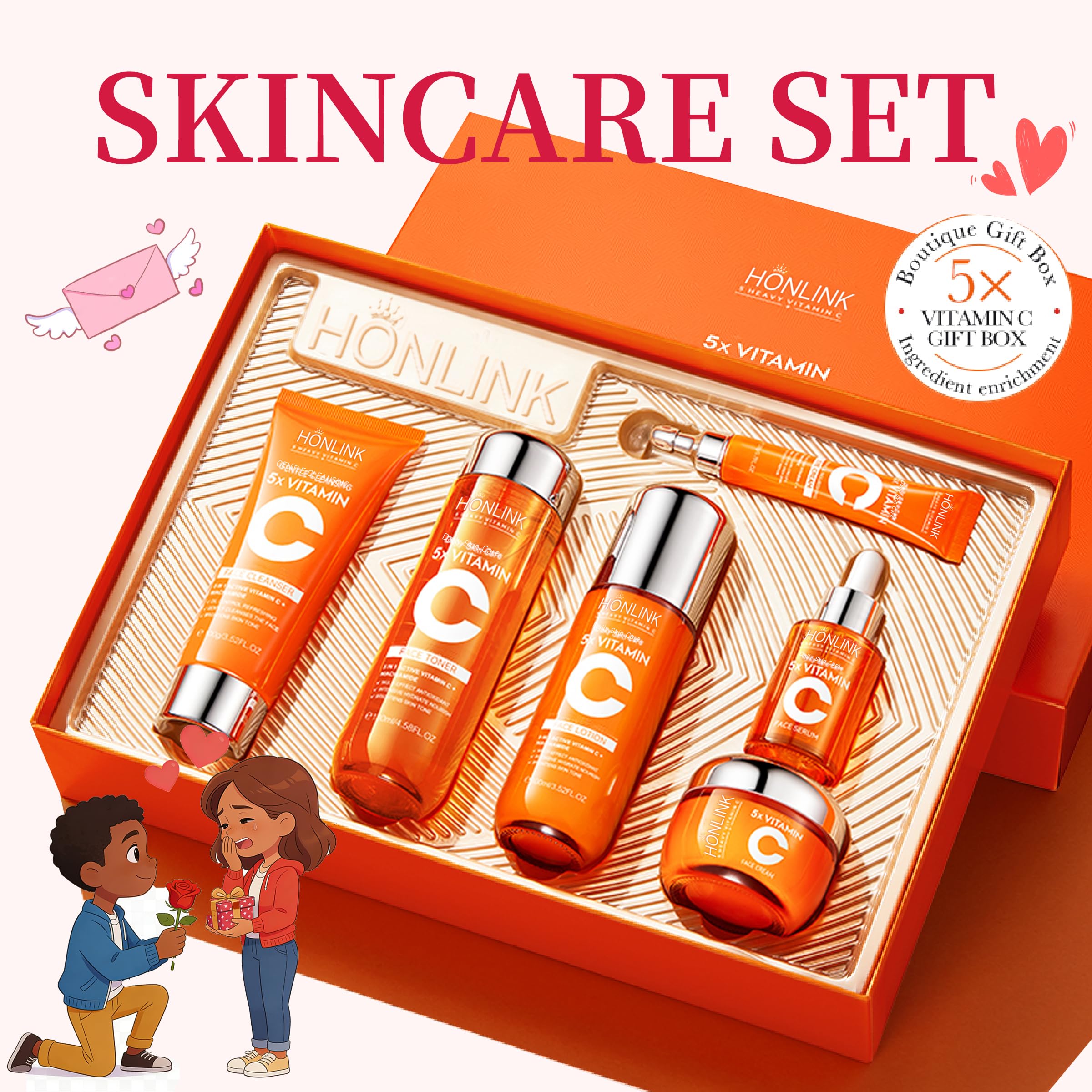 UZTUZT set inside packaging arranged for gifting and daily use.