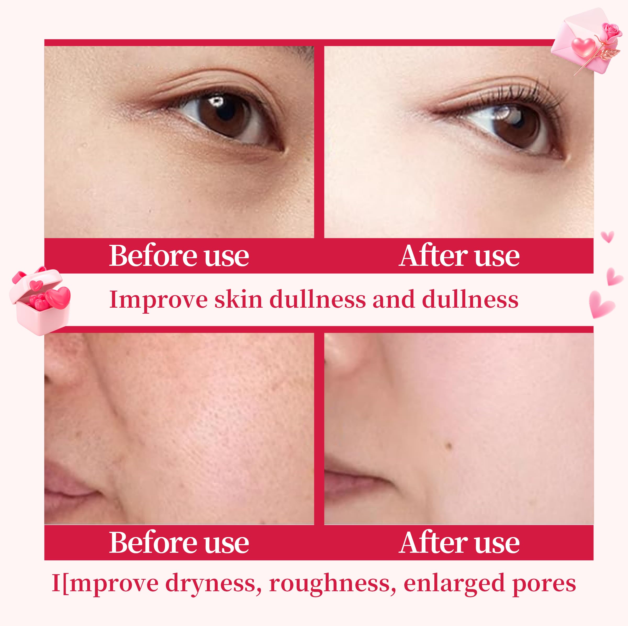 UZTUZT Valentine’s gift box highlights a complete skincare routine for gifting.