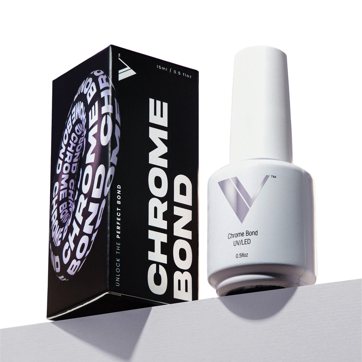 Base cromada de V Beauty Pure para una aplicación precisa del polvo cromado.