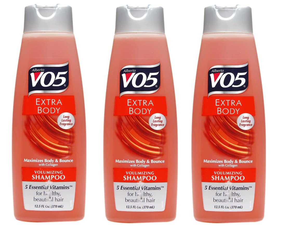 Alberto VO5 Champú Extra Cuerpo: botella 125 onzas, vista frontal para volumen diario.