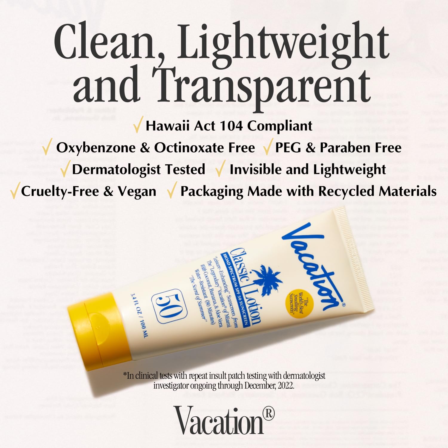 Vacation sunscreen shows water resistance during outdoor activity.