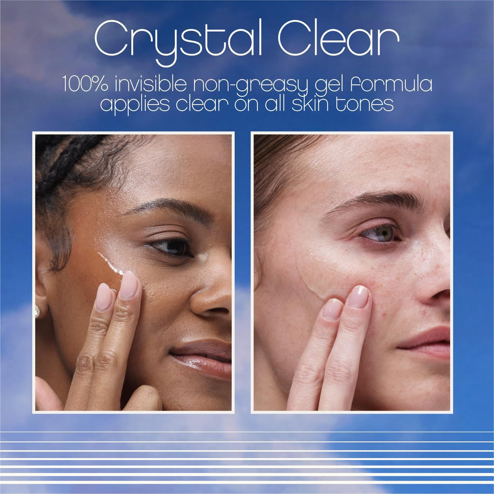 Vacation Crystal SPF 50 Face Gel primer-blurring effect on skin